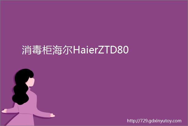 消毒柜海尔HaierZTD80