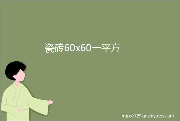 瓷砖60x60一平方