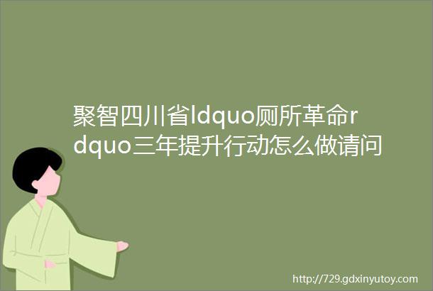 聚智四川省ldquo厕所革命rdquo三年提升行动怎么做请问您的意见