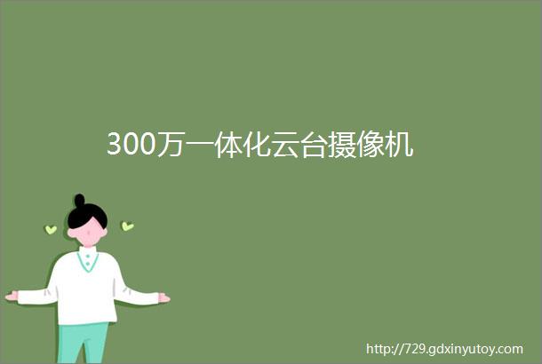 300万一体化云台摄像机