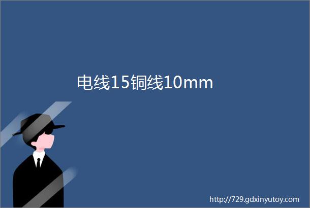 电线15铜线10mm